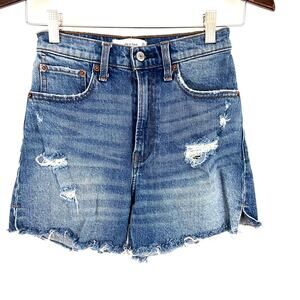 Abercrombie & Fitch HIgh Rise 4" Shorts Curve Love Women Size 00
